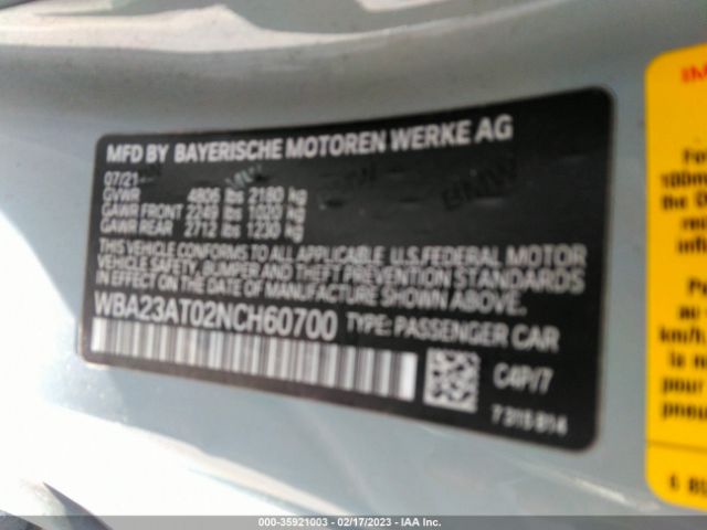 WBA23AT02NCH60700 BMW 4 Series 430i