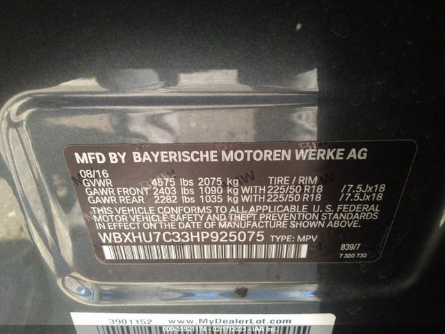 BMW X1 Sdrive28i 2017 WBXHU7C33HP925075 Image 9