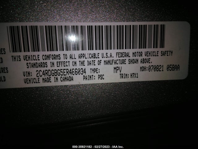 Dodge Grand Caravan American Value Pkg 2014 2C4RDGBG5ER466034 Image 9