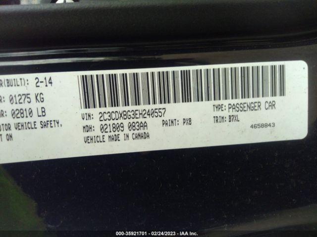 2C3CDXBG3EH240557 Dodge Charger Se
