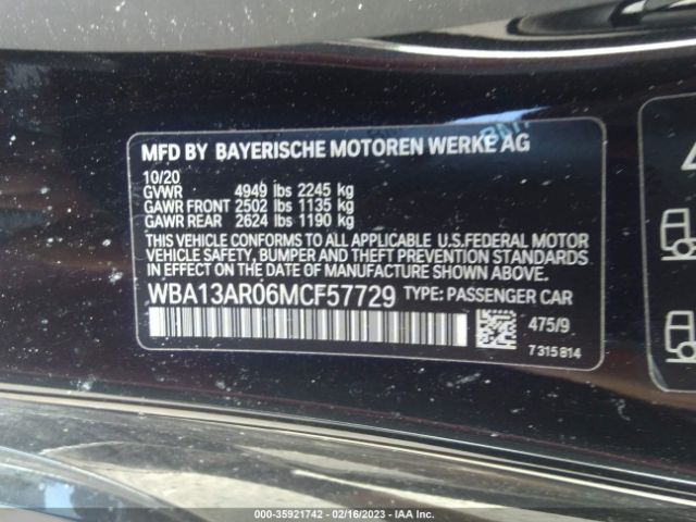 WBA13AR06MCF57729 BMW 4 Series M440i Xdrive