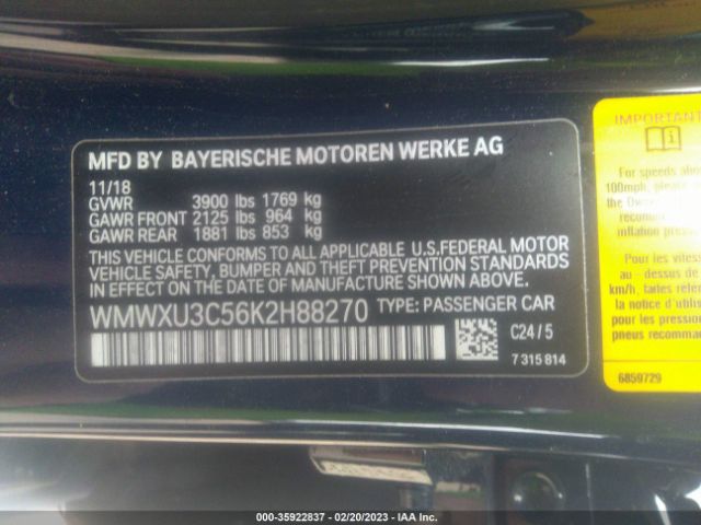 WMWXU3C56K2H88270 Mini Hardtop 4 Door Cooper S