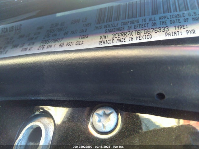 RAM 1500 Tradesman 2015 3C6RR7KT6FG676333 Image 9