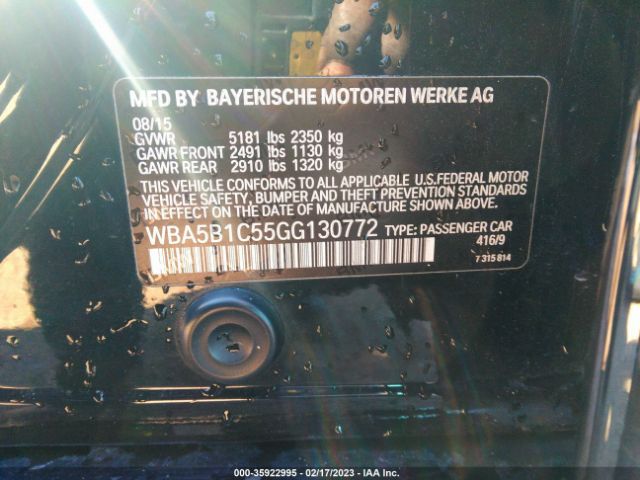 WBA5B1C55GG130772 BMW 5 Series 535i