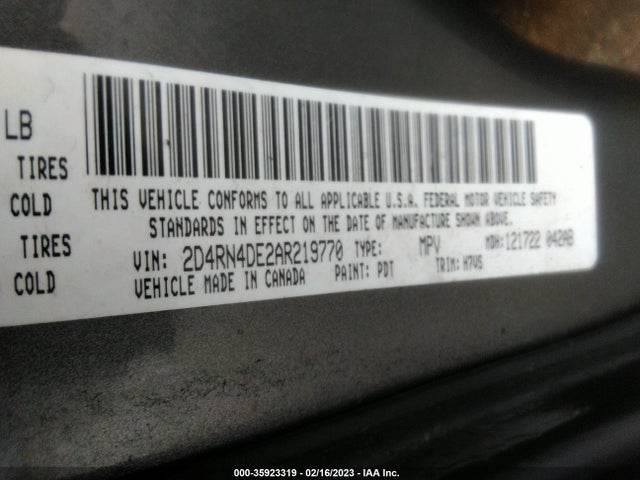 Dodge Grand Caravan Se 2010 2D4RN4DE2AR219770 Image 10