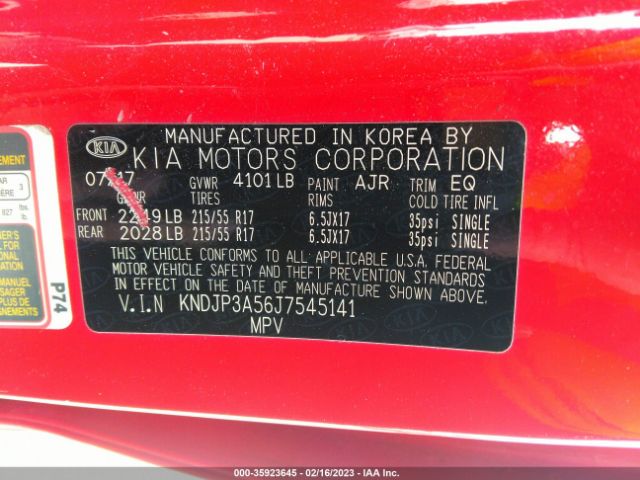 KNDJP3A56J7545141 KIA SOUL +