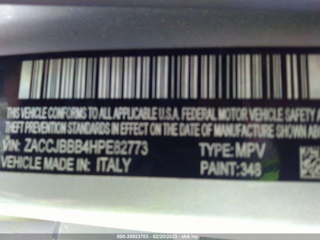 ZACCJBBB4HPE82773 Jeep Renegade Latitude