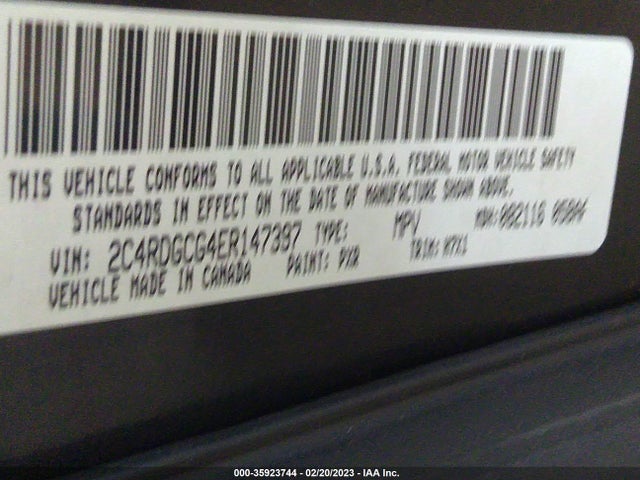 Dodge Grand Caravan Sxt 2014 2C4RDGCG4ER147397 Image 9