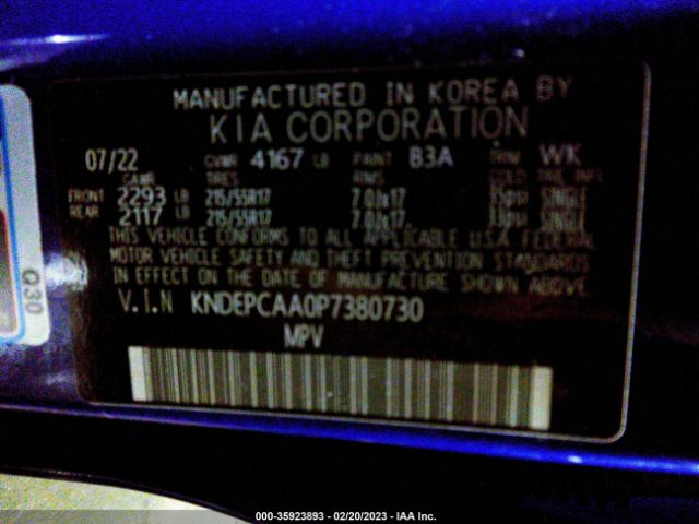 KNDEPCAA0P7380730 KIA Seltos Lx