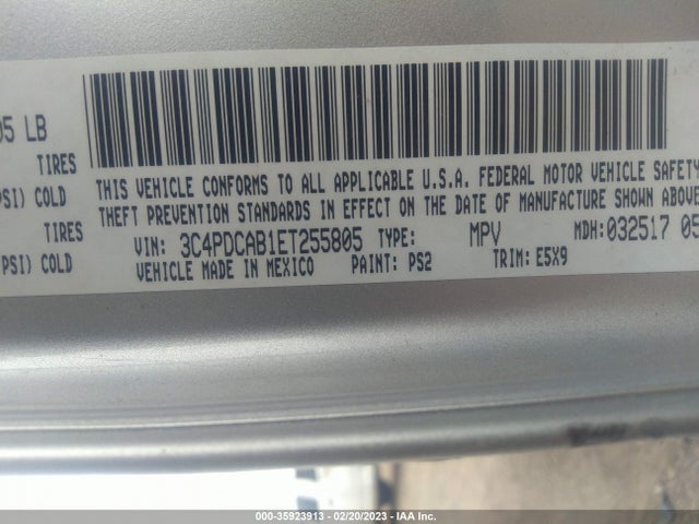 Dodge Journey American Value Pkg 2014 3C4PDCAB1ET255805 Image 9