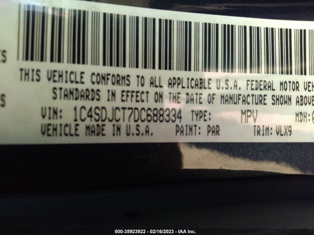 Dodge Durango R/t 2013 1C4SDJCT7DC688334 Image 9