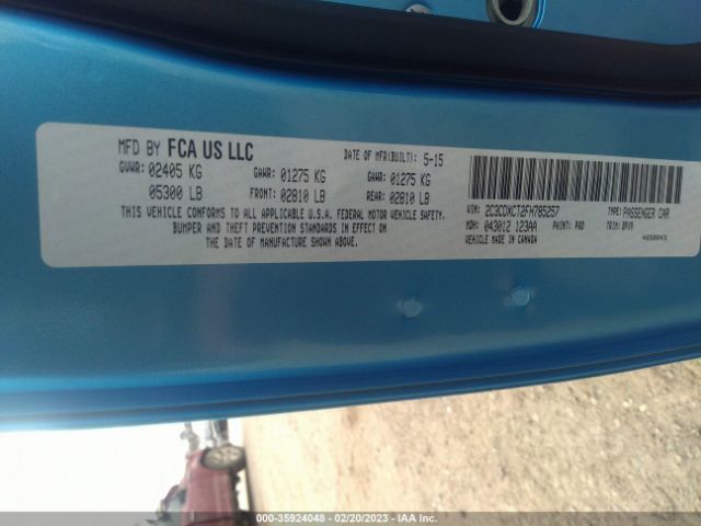 2C3CDXCT2FH785257 Dodge Charger Rt