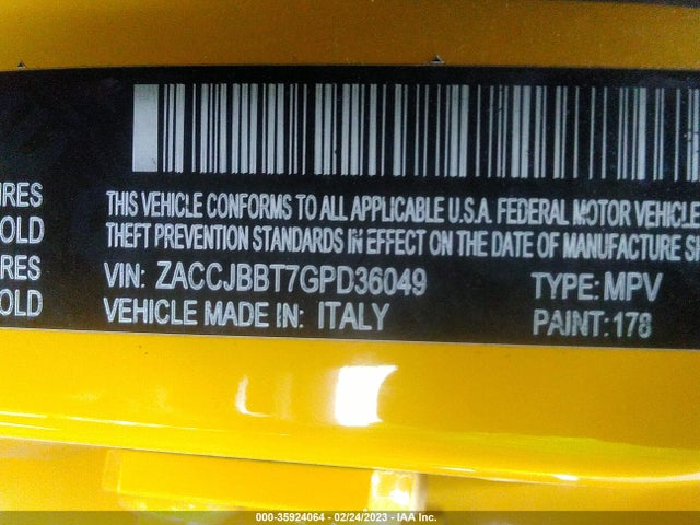 Jeep Renegade Latitude 2016 ZACCJBBT7GPD36049 Image 9