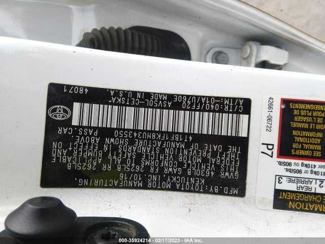 Toyota Camry 2017 4T1BF1FK8HU343550 Image 10