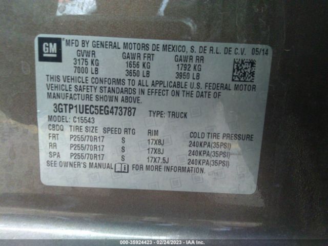3GTP1UEC5EG473787 GMC Sierra 1500 Sle