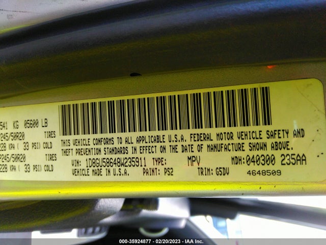 Dodge NITRO R/T 2008 1D8GU58648W235911 Image 10