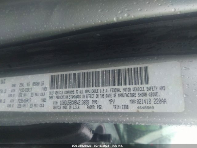 2008 DODGE NITRO SLT VIN: 1D8GU58K08W213899