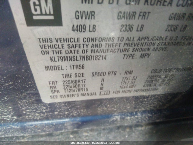 Chevrolet Trailblazer Ls 2022 KL79MNSL7NB018214 Image 9