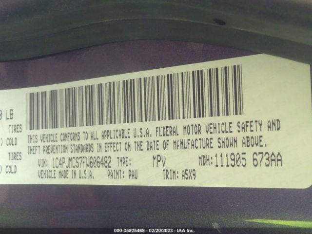 1C4PJMCS7FW606482 Jeep Cherokee Latitude