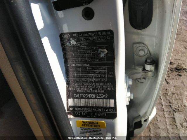 SALFR2BN0BH225942 Land Rover LR2 HSE