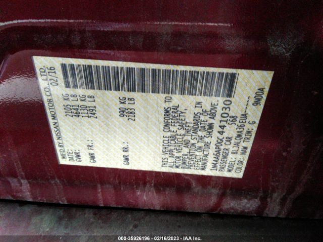 1N4AA6AP0GC441030 Nissan MAXIMA 3.5