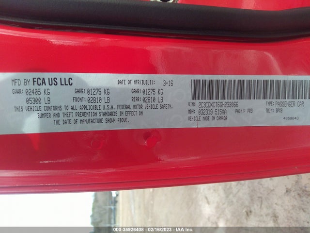 Dodge CHARGER R/T 2016 2C3CDXCT6GH233066 Image 9