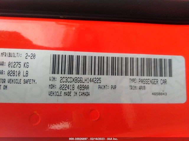 Dodge Charger Sxt 2020 2C3CDXBG6LH144225 Image 11