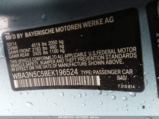BMW 4 Series 428i Xdrive 2014 WBA3N5C58EK196524 Image 9