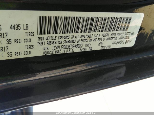 1C4NJPBB3ED849887 Jeep Patriot Sport