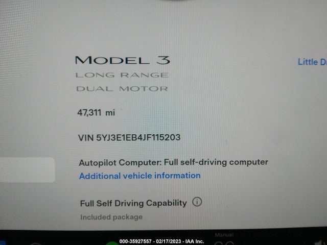 Tesla Model 3 Long Range 2018 5YJ3E1EB4JF115203 Image 8