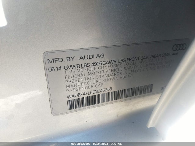WAUBFAFL6EN045255 Audi A4 PREMIUM