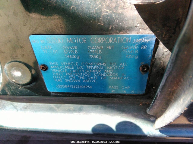 JS2GB41S625404934 Suzuki Esteem