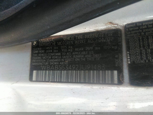 BMW 3 Series 330ci 2002 WBABS53492JU91483 Image 10