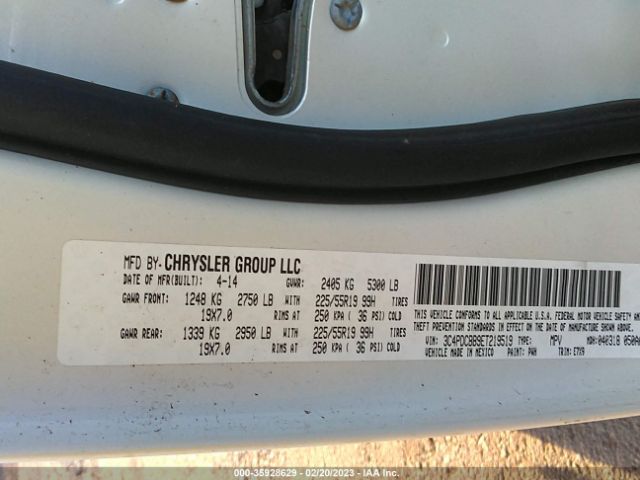 3C4PDCBB9ET219519 Dodge Journey Sxt