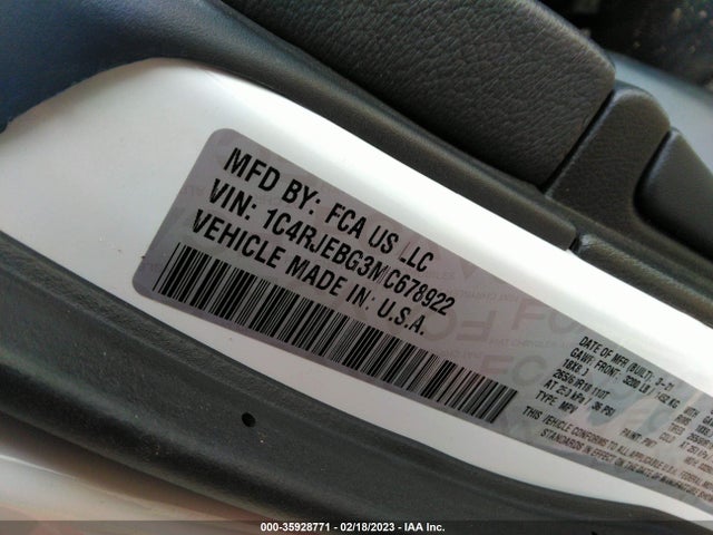 2021 JEEP GRAND CHEROKEE LIMITED VIN: 1C4RJEBG3MC678922