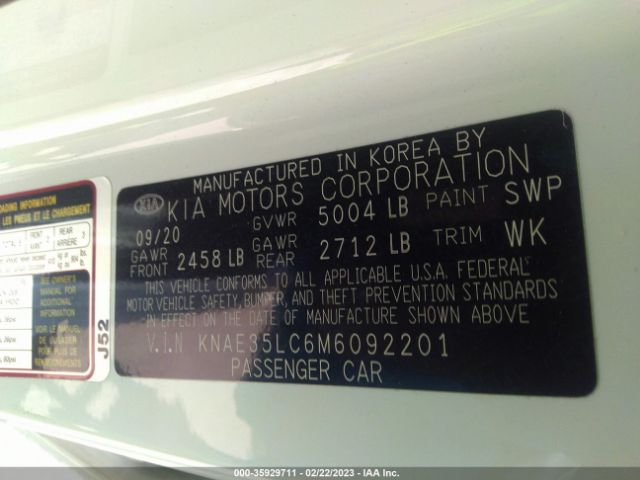 KNAE35LC6M6092201 KIA STINGER GT