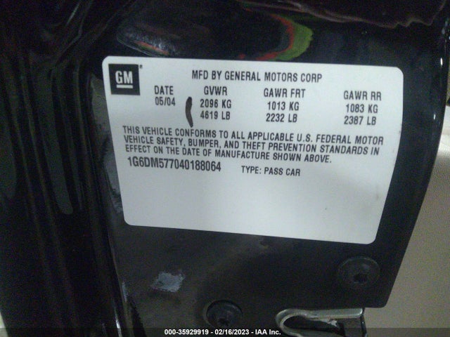 Cadillac CTS 2004 1G6DM577040188064 Image 10