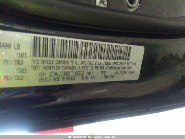 Jeep Compass Latitude W/sun/wheel Pkg 2020 3C4NJCBB2LT166532 Image 10