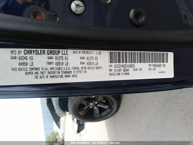 Dodge Challenger Sxt 2014 2C3CDYAG5EH196553 Image 11