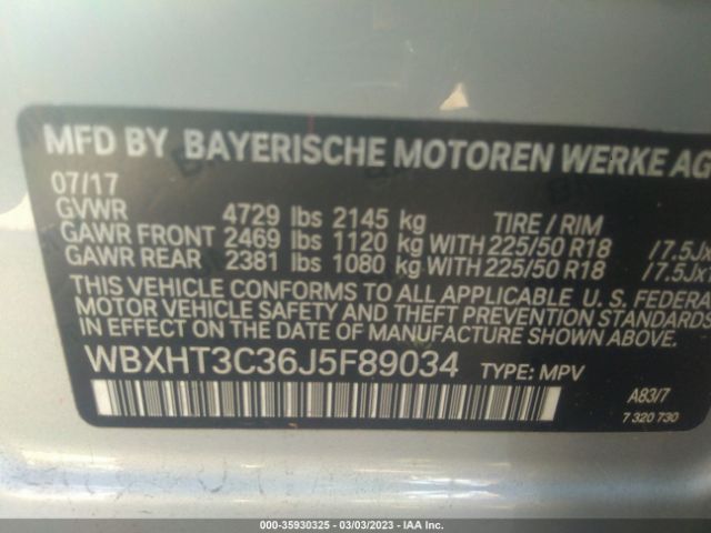WBXHT3C36J5F89034 BMW X1 Xdrive28i