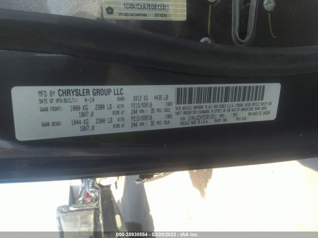 1C4NJCEA7ED813311 Jeep Compass High Altitude