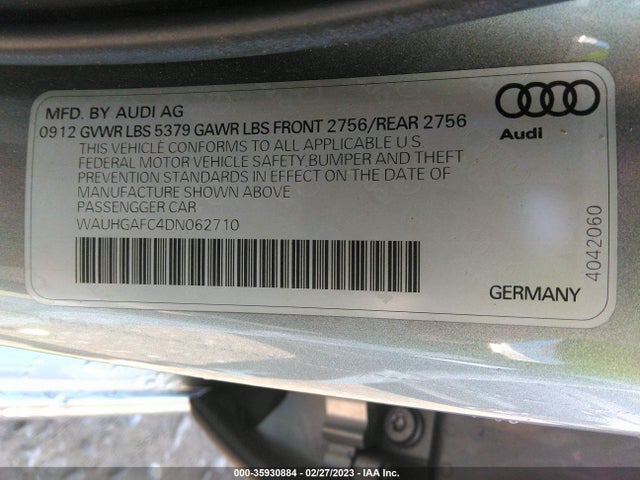 WAUHGAFC4DN062710 Audi A6 3.0t Prestige