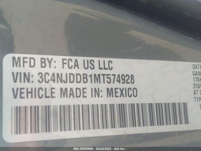 3C4NJDDB1MT574928 Jeep Compass Trailhawk