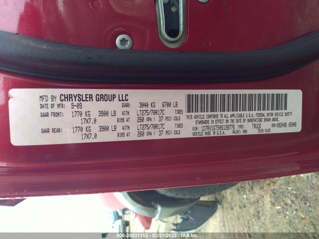 Dodge Ram 1500 Trx 2010 1D7RV1GT5AS128776 Image 10