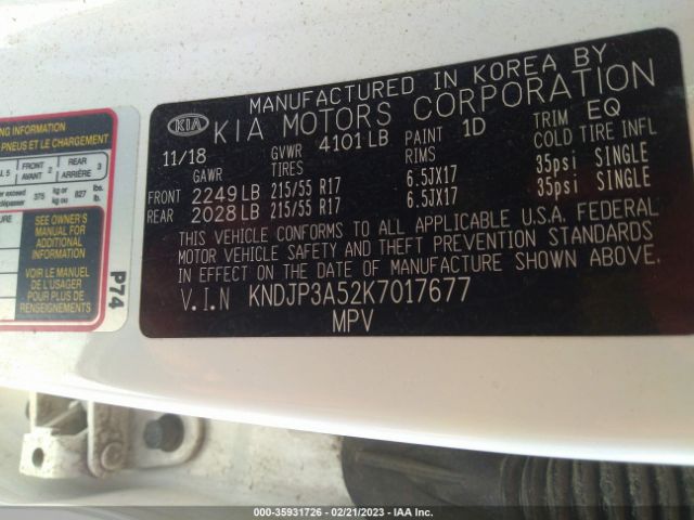 KNDJP3A52K7017677 KIA SOUL +