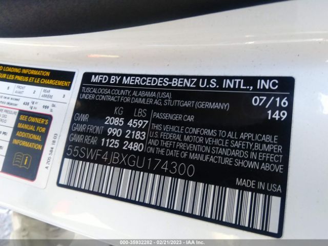 55SWF4JBXGU174300 Mercedes-Benz C 300 Sport/luxury/