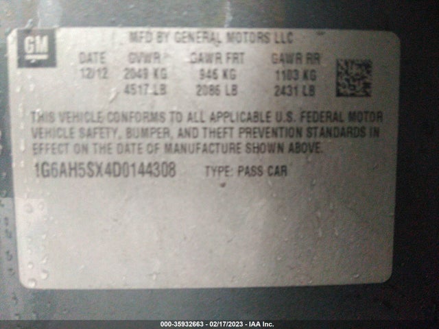 Cadillac ATS LUXURY 2013 1G6AH5SX4D0144308 Image 9