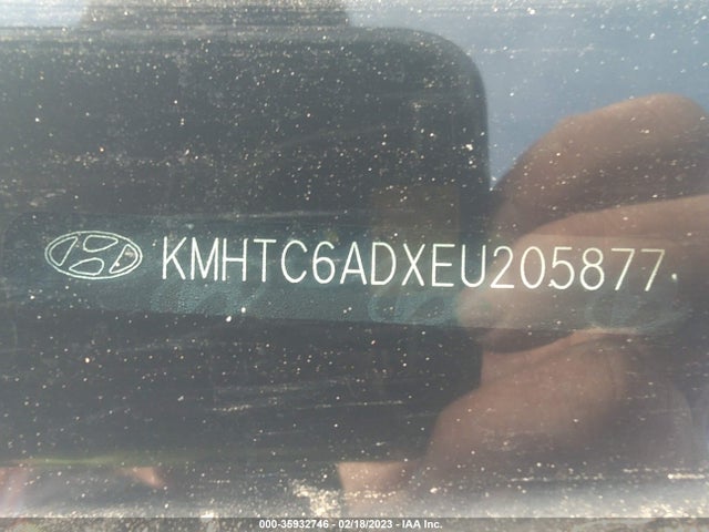 2014 HYUNDAI VELOSTER VIN: KMHTC6ADXEU205877