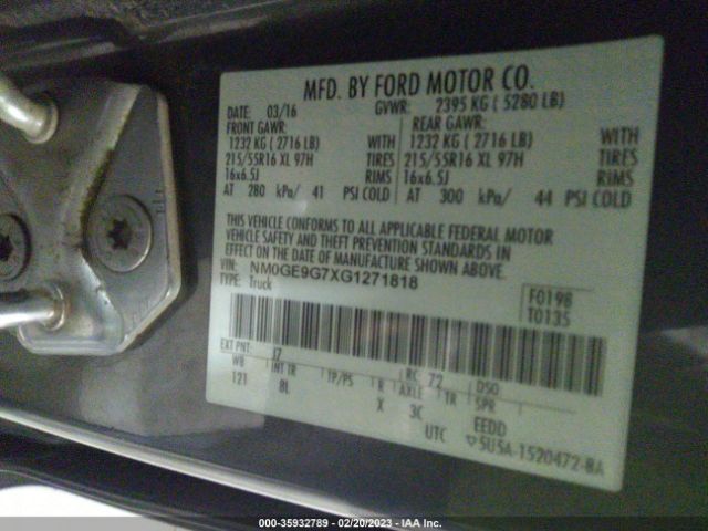 NM0GE9G7XG1271818 Ford Transit Connect Wagon Titanium