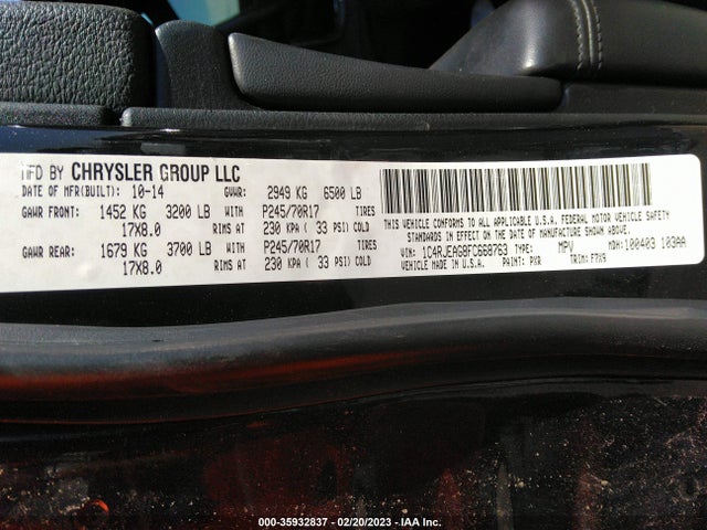Jeep Grand Cherokee Laredo 2015 1C4RJEAG8FC668763 Image 9